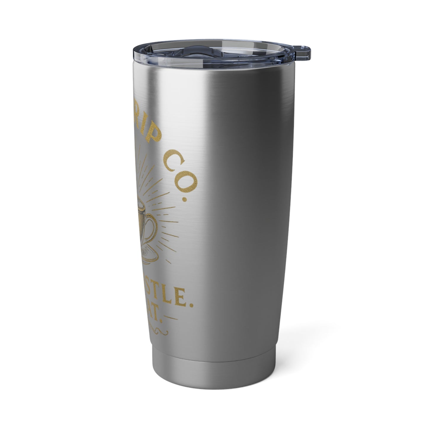 Rise, Hustle, Repeat 20oz Tumbler - Perfect for Coffee Lovers, Travel Mugs, Motivational Gifts, Durable Drinkware, Everyday Use