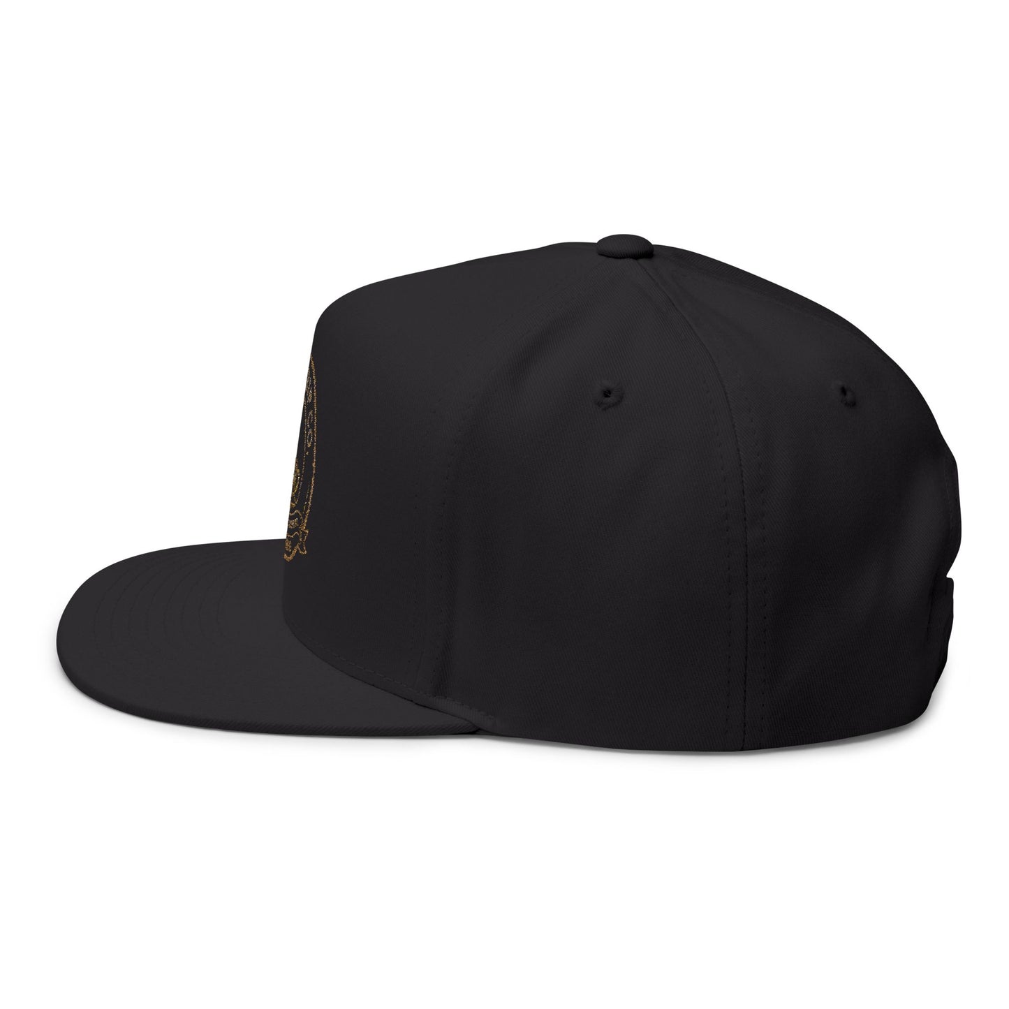 Embroidered Flat Bill Cap - Stylish Coffee Lover's Accessory, Perfect for Gifts, Casual Outings, Lifestyle Statement, Unisex Hat