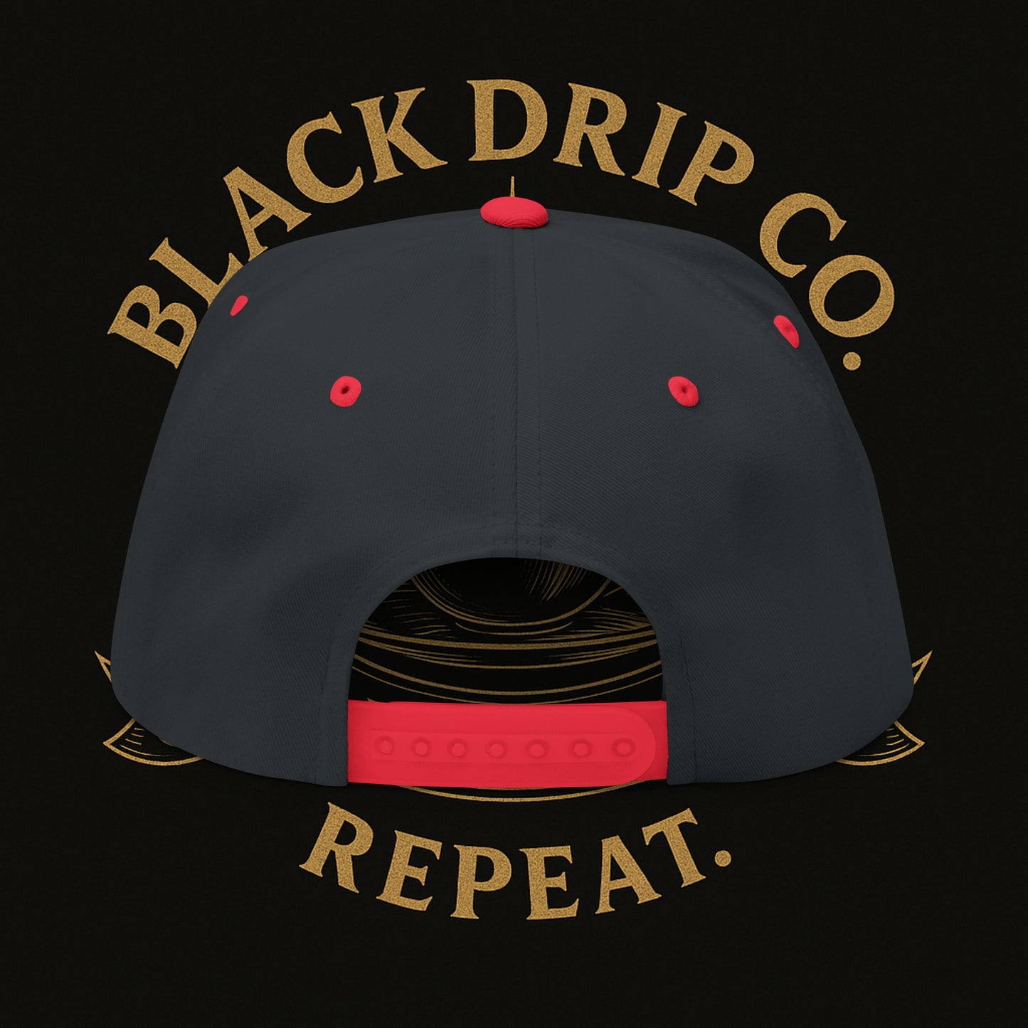 Embroidered Flat Bill Cap - Stylish Coffee Lover's Accessory, Perfect for Gifts, Casual Outings, Lifestyle Statement, Unisex Hat