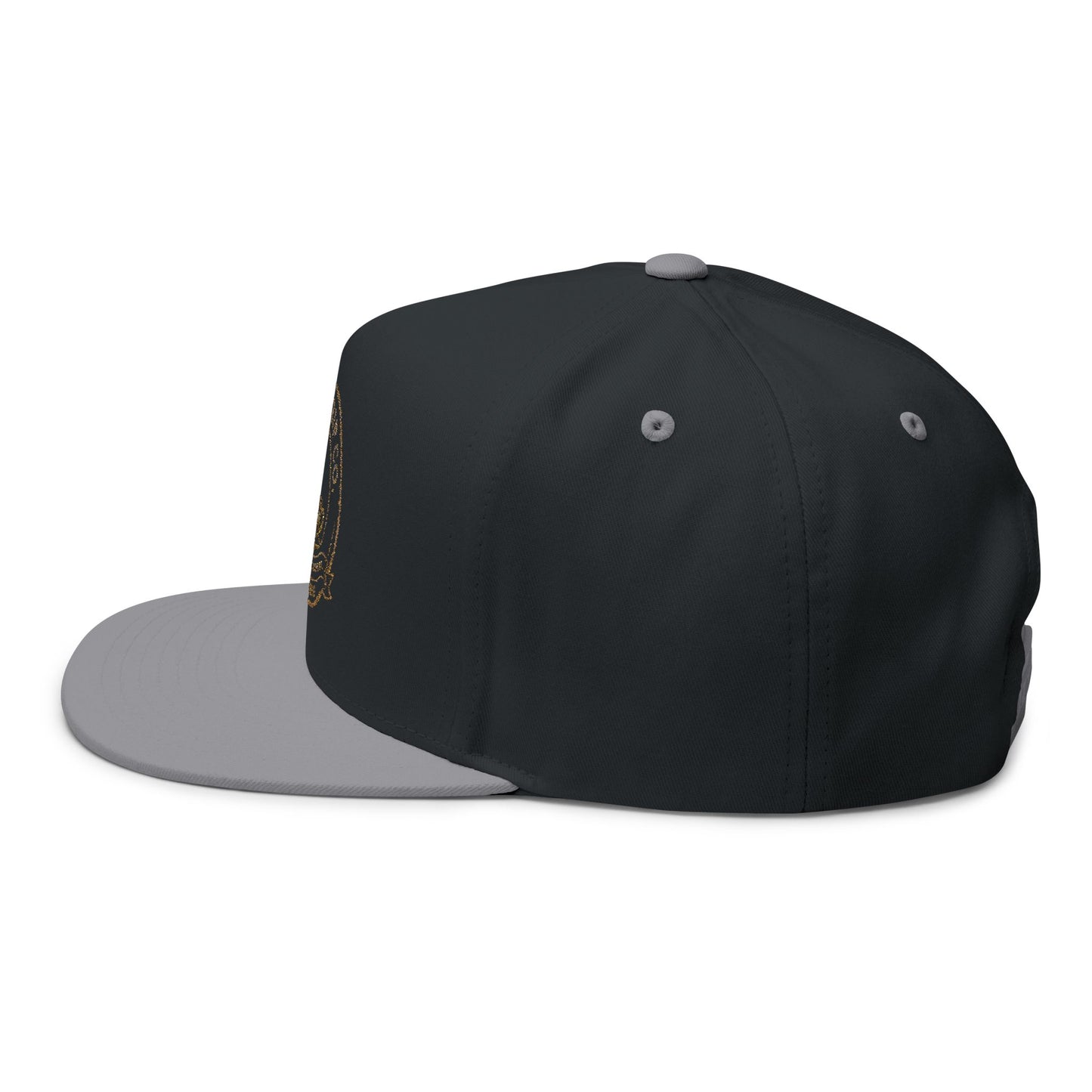 Embroidered Flat Bill Cap - Stylish Coffee Lover's Accessory, Perfect for Gifts, Casual Outings, Lifestyle Statement, Unisex Hat