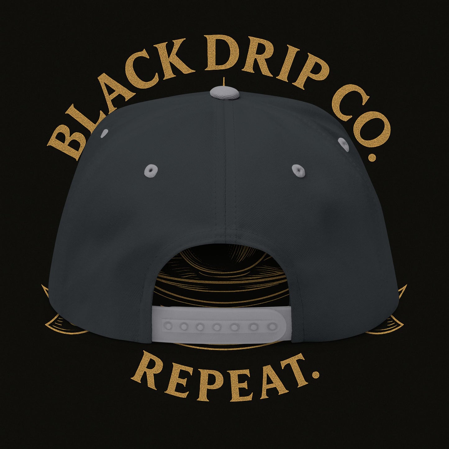 Embroidered Flat Bill Cap - Stylish Coffee Lover's Accessory, Perfect for Gifts, Casual Outings, Lifestyle Statement, Unisex Hat