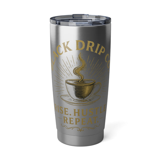 Rise, Hustle, Repeat 20oz Tumbler - Perfect for Coffee Lovers, Travel Mugs, Motivational Gifts, Durable Drinkware, Everyday Use